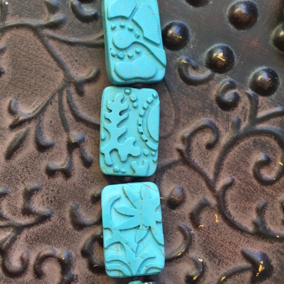 N2163 Sterling silver and compressed turquoise - Picture 3 of 3